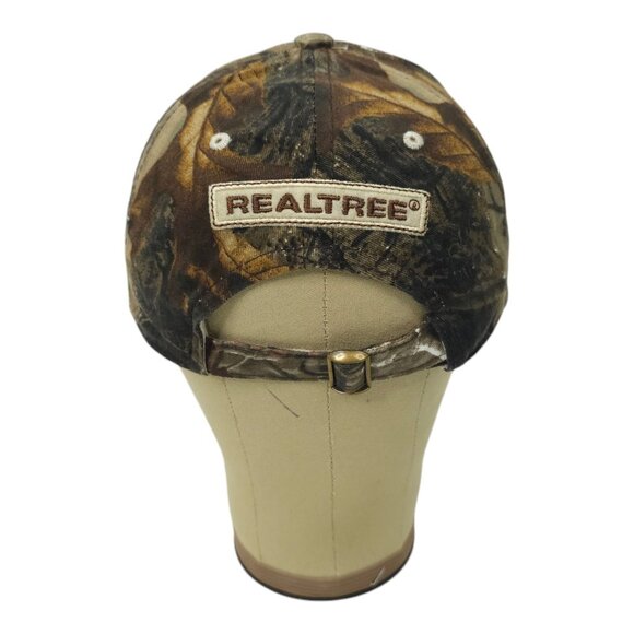 Team Realtree Camo Tuck Strap Cap Embroidered Patch Trucker Baseball Hunting Hat - Picture 4 of 13